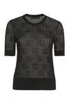 Dolce & Gabbana Knit Crew Neck T-shirt In Black