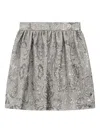 Dolce & Gabbana Jacquard Lamé Short-skirt In Metallic