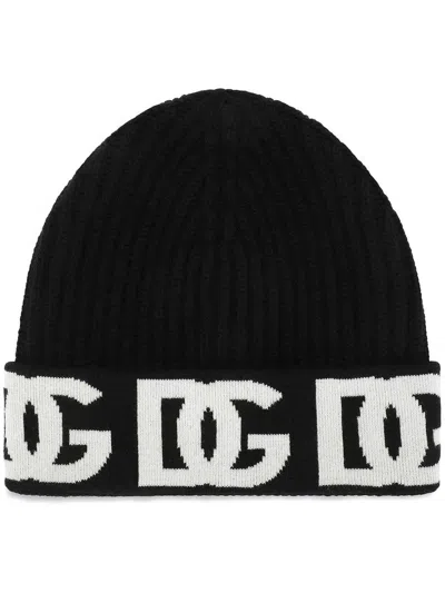 DOLCE & GABBANA JACQUARD LOGO BEANIE