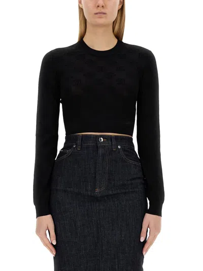 DOLCE & GABBANA DOLCE & GABBANA JACQUARD LOGO JERSEY