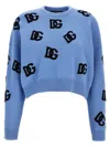 Dolce & Gabbana Woman Sweater Sky Blue Size 4 Virgin Wool In Blue