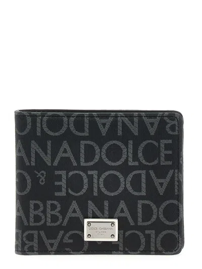 DOLCE & GABBANA DOLCE & GABBANA JACQUARD LOGO WALLET