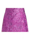 Dolce & Gabbana Jacquard Mini Skirt In Purple