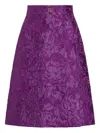 Dolce & Gabbana Jacquard Mini Skirt In Purple
