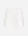 Dolce & Gabbana Jacquard Miniskirt With All-over Dg Logo In White