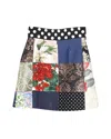 Dolce & Gabbana Multicolor Majolica Patchwork Mini Skirt In Multi