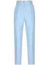 Dolce & Gabbana Tailored Floral Quilted Jacquard Pants