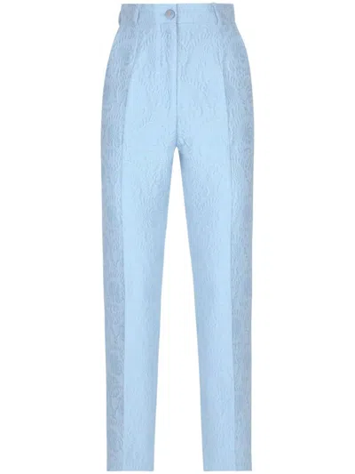 DOLCE & GABBANA JACQUARD TAILORED TROUSERS