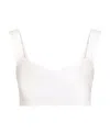Dolce & Gabbana Jacquard Corset With All-over Dg Logo In White
