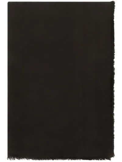 Dolce & Gabbana Jacquard Square Scarf In Schwarz