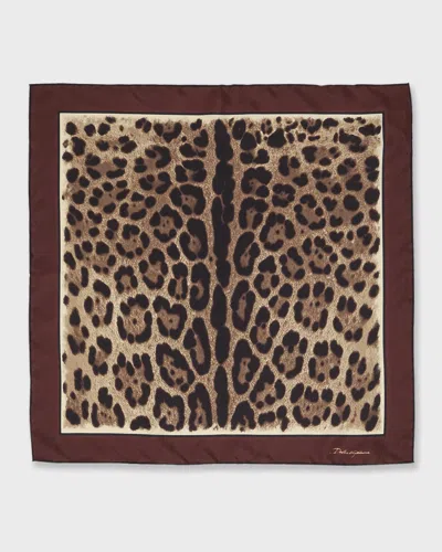 Dolce & Gabbana Leopard-print Modal And Cashmere Scarf (135x200) In Animal Print