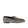 Dolce & Gabbana Logo-plaque Jacquard Loafers In Black