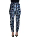 Dolce & Gabbana Multicolor Patchwork Cotton Denim Jeans In Blue