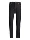 Dolce & Gabbana Trousers With Belt Loops And Contrast Stitching In Black