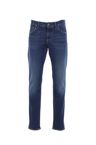 Dolce & Gabbana Men Slim Fit Jeans In Blue