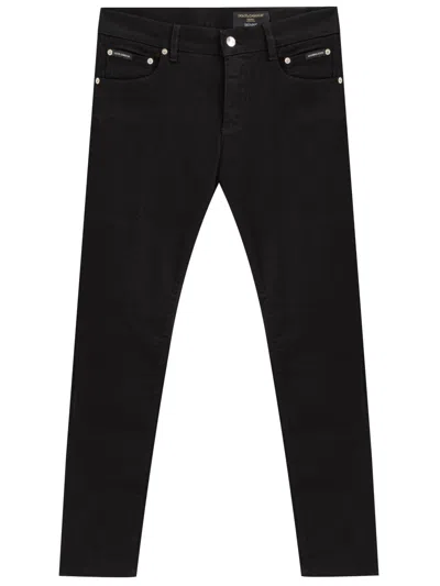 DOLCE & GABBANA JEANS 5 SKINNY POCKETS WITH LOGO DOLCE & GABBANA