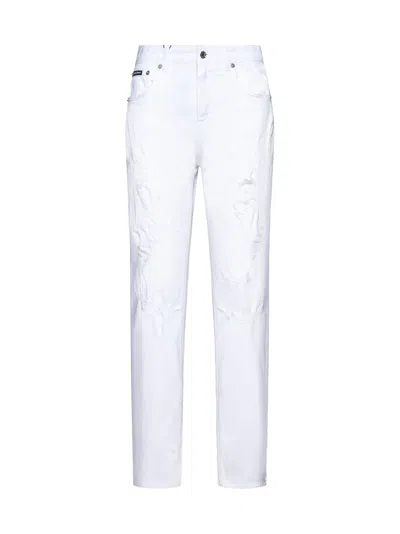 Dolce & Gabbana Jeans In Bianco Otticco