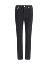 Dolce & Gabbana Slim Fit Stretch Cotton Denim Trousers In Black