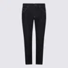 Dolce & Gabbana Trousers With Belt Loops And Contrast Stitching In Blue