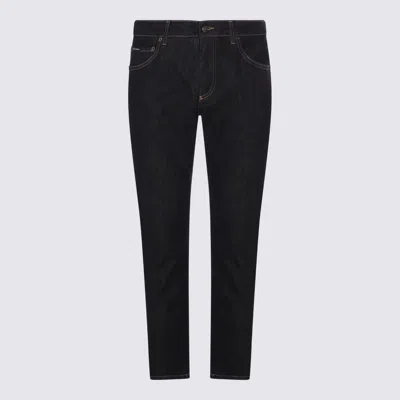 DOLCE & GABBANA DOLCE & GABBANA INDIGO BLUE COTTON JEANS