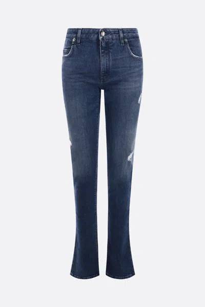 Dolce & Gabbana Mid-rise Slim-cut Jeans In Blue