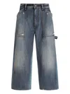 Dolce & Gabbana Distressed Denim Shorts In Blue