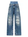Dolce & Gabbana Wide-leg Jeans With 5 Pockets In Blue