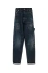 Dolce & Gabbana Dark Blue Solid Jeans In Blue