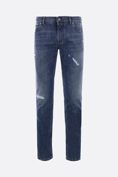 Dolce & Gabbana Denim Jeans With Abrasions