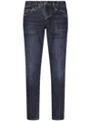 Dolce & Gabbana Classic Jeans With Dg Embroidery In Blue