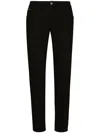 Dolce & Gabbana High-rise Straight-leg Jeans In Blue