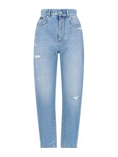 DOLCE & GABBANA JEANS BOOT-CUT - AMBER