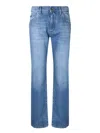 Dolce & Gabbana Logo Wide Jeans In Blue