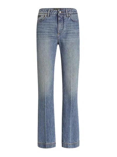 Dolce & Gabbana Blue Cotton Jeans