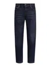 Dolce & Gabbana 5-pocket Jeans With Belt Loops And Contrast Stitching In Blue