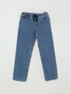 Dolce & Gabbana Dolce &amp; Gabbana Kids - Logo-embroidered Elastic-waist Jeans In Blue