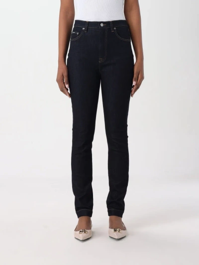 Dolce & Gabbana Deep Blue Stretch Denim Grace Jeans Woman Jeans Midnight Blue Size 1
