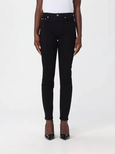 Dolce & Gabbana Blue Cotton Stretch Denim Skinny Jeans In Black