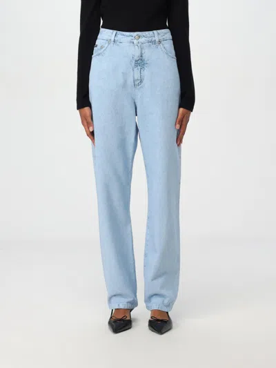 DOLCE & GABBANA JEANS DOLCE & GABBANA WOMAN COLOR GNAWED BLUE,F96162011