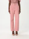 Dolce & Gabbana Pink Five Pockets Regular Waist Jeans In Bunt