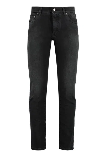 Dolce & Gabbana Men's Slim Jeans In Grey