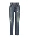 Dolce & Gabbana Elegant High Waist Stretch Denim Jeans In Multicolour