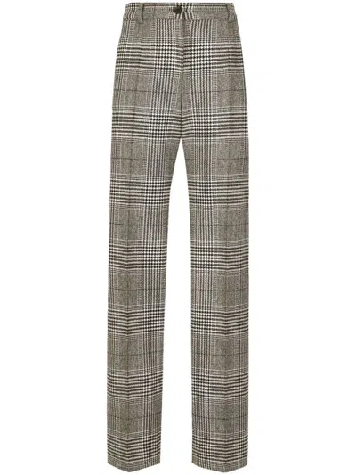 DOLCE & GABBANA DOLCE & GABBANA PIED DE POULE PANTS