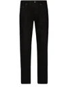 Dolce & Gabbana Black Slim Jeans In Stretch Denim In Black