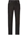 Dolce & Gabbana Men's 5-pocket Straight-leg Jeans In Black