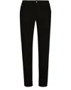 Dolce & Gabbana High-rise Straight-leg Jeans In Black