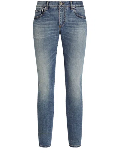 Dolce & Gabbana Jeans With Belt Loops In Uni