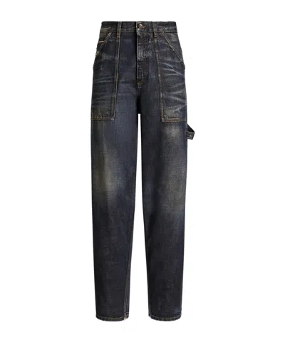 Dolce & Gabbana Jeans With Belt Loops In Blue
