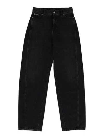 Dolce & Gabbana Kids' Jeans With Logo In Black