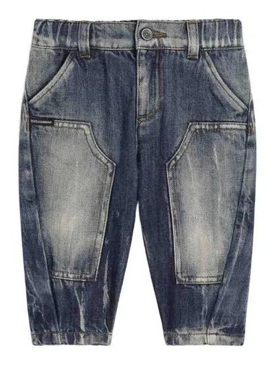 Dolce & Gabbana Jeans With Logo In Blue